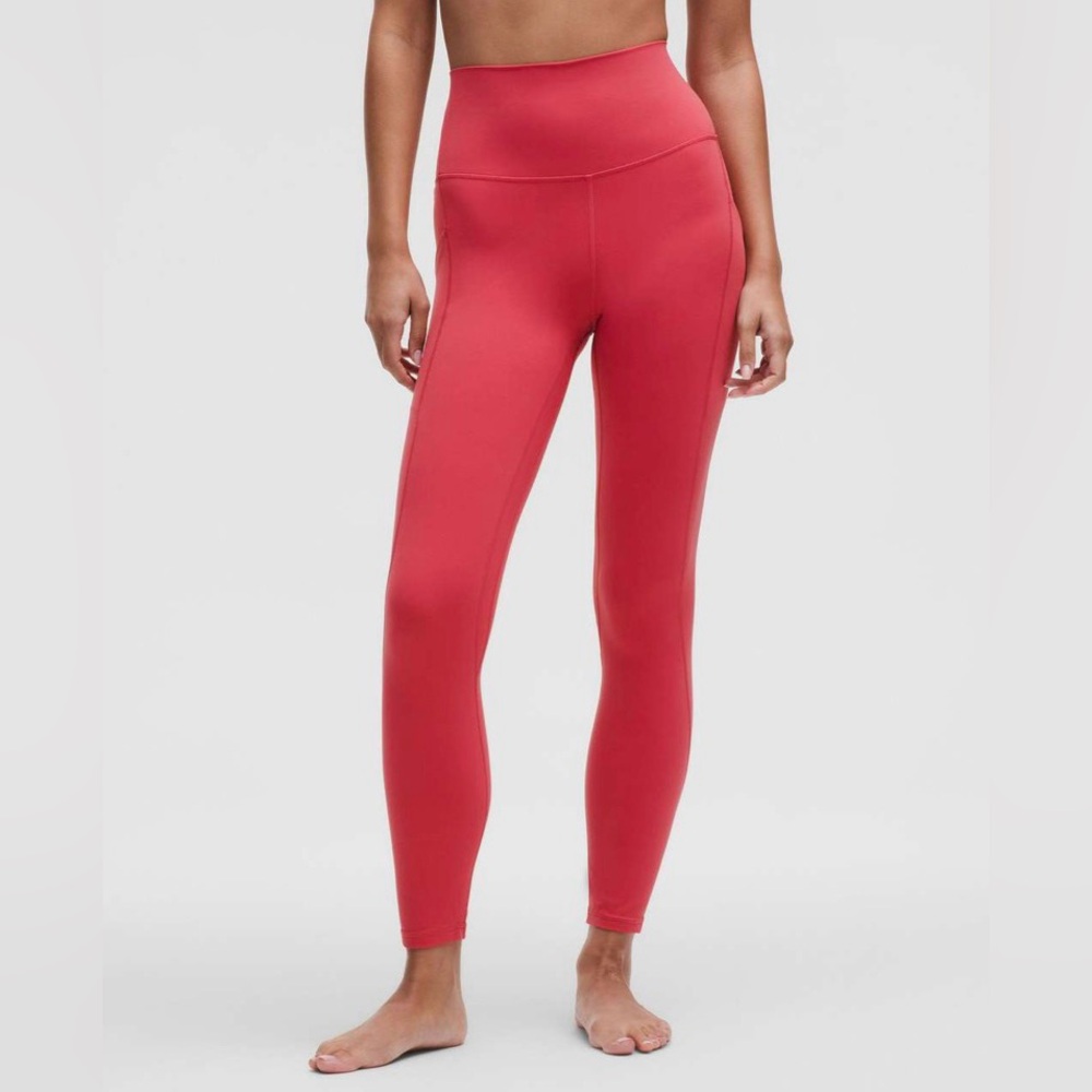 Lululemon Align HR Pant 25” with pockets Desert Red